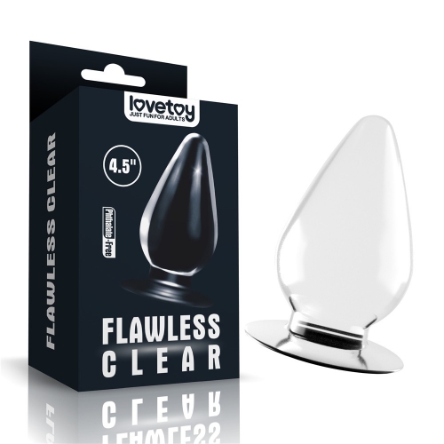 Flawless Clear Anal Plug 4.5"