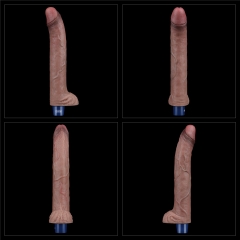 11'' REAL SOFTEE Rechargeable Silicone Vibrating Dildo