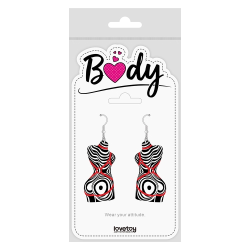 Body Abstract Wave Earrings